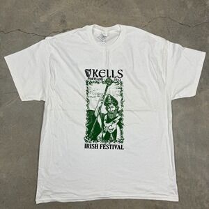 St Patrick's Day Shirt LA FHELLE PADRAIG Kells Portland 2013 Irish Festival XL